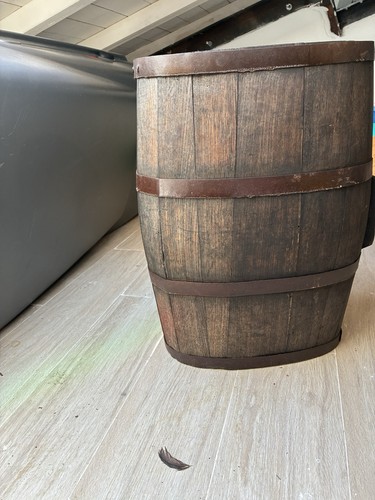 Botte barile legno antica - in,